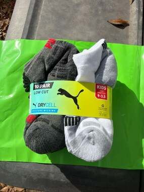 Costco PUMA Men's No Show Sock, 10-pair, Assorted Colors Same-Day Delivery or Pi